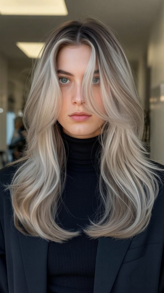 11. Mushroom Blonde with Ash Highlights