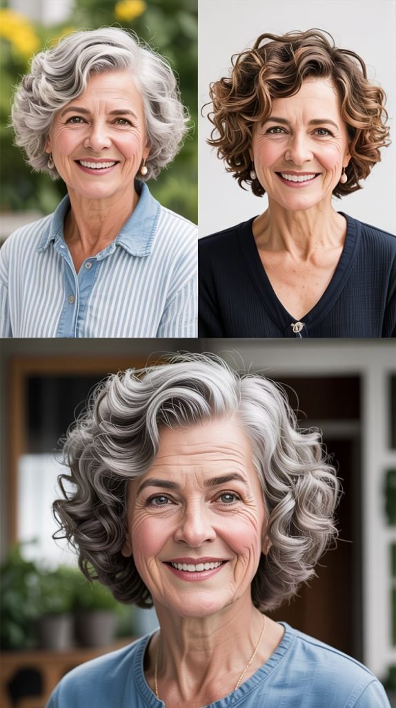 5. Chin-Length Curly Layers