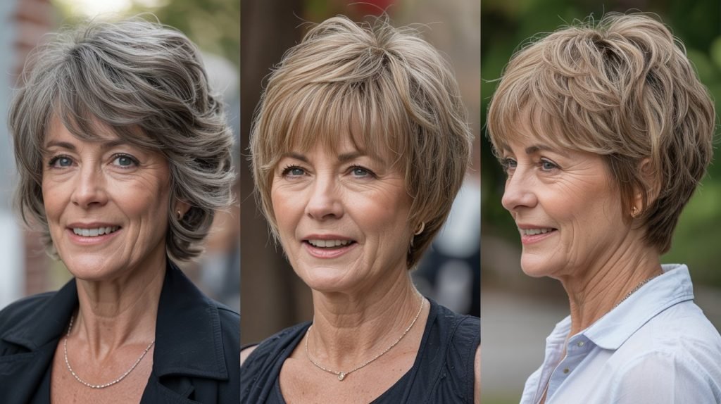 The Layered Shag with Wispy Bangs