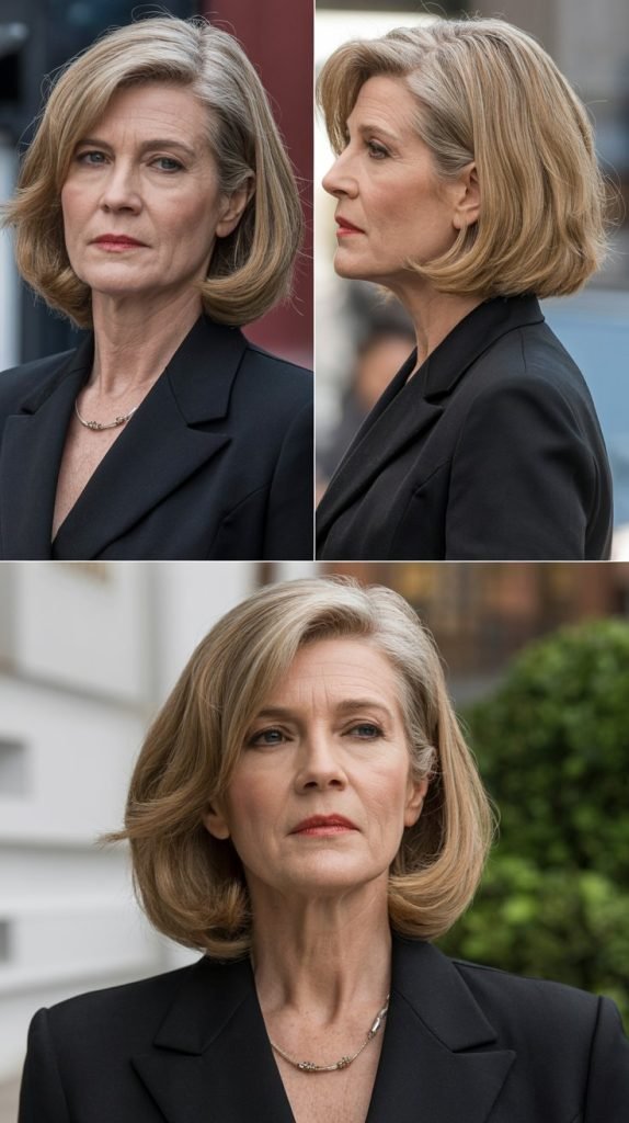 5. Side-Swept Style with Deep Part