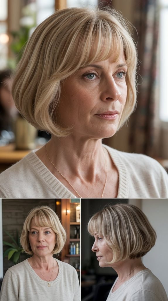  Soft Graduated Bob with Side Bangs