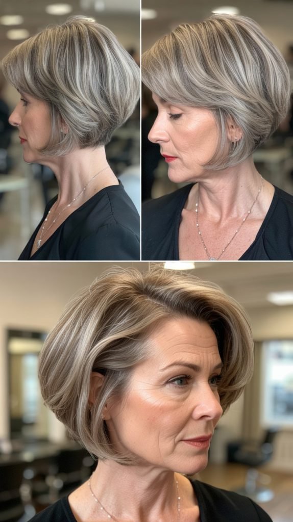  Angled Bob with Root Shadow