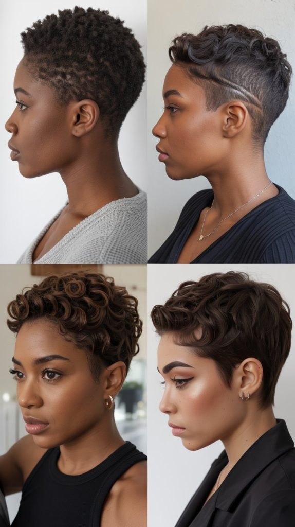 17. Tapered Pixie with Fade