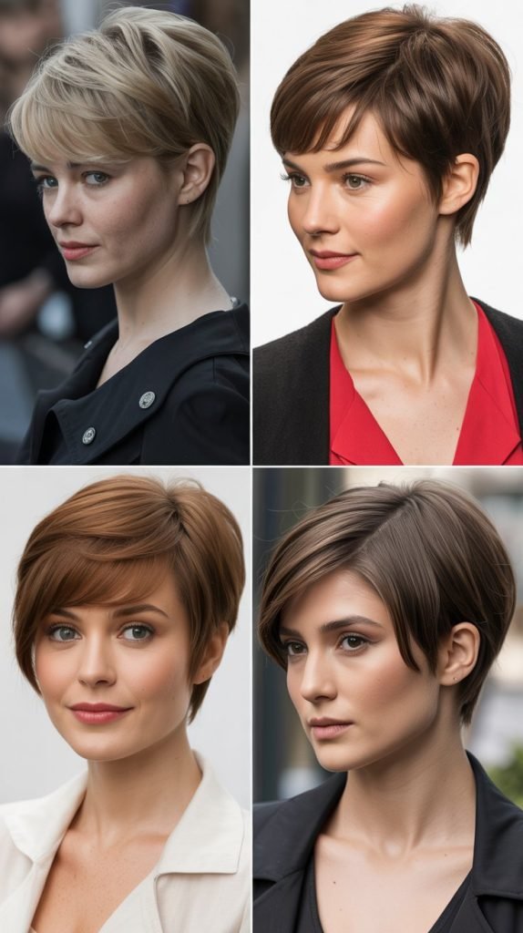 27. Classic Pixie With Feathered Side Fringe