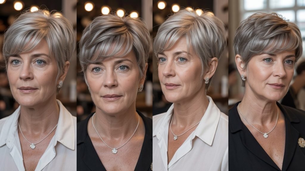 The Elongated Pixie with Swept Fringe