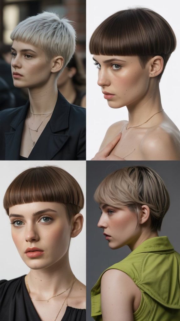 16. Bowl-Cut Inspired Modern Pixie