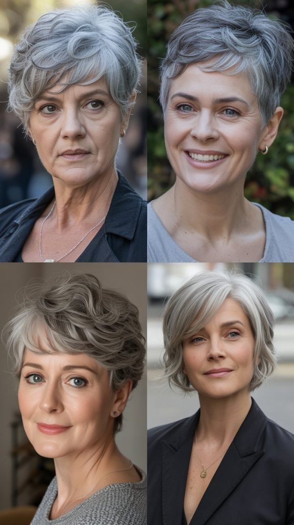 21. Natural Gray Pixie