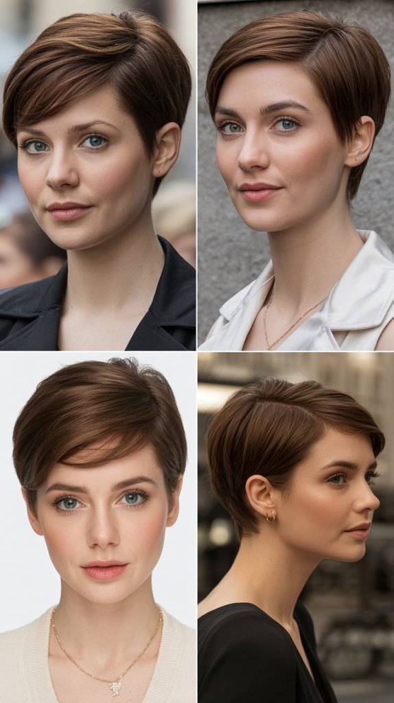 33. Pixie with Side Part