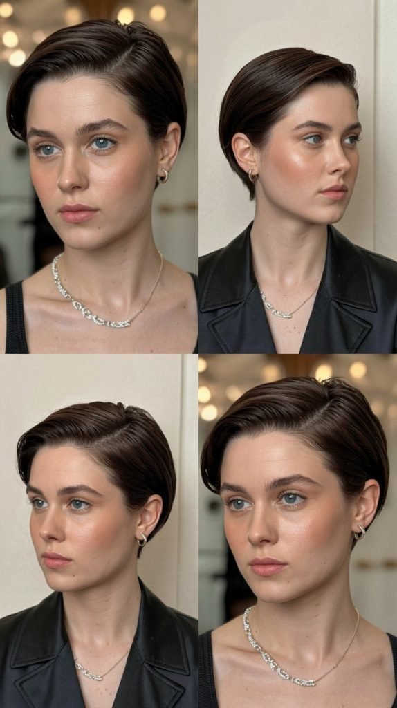11. Slicked-Back Pixie