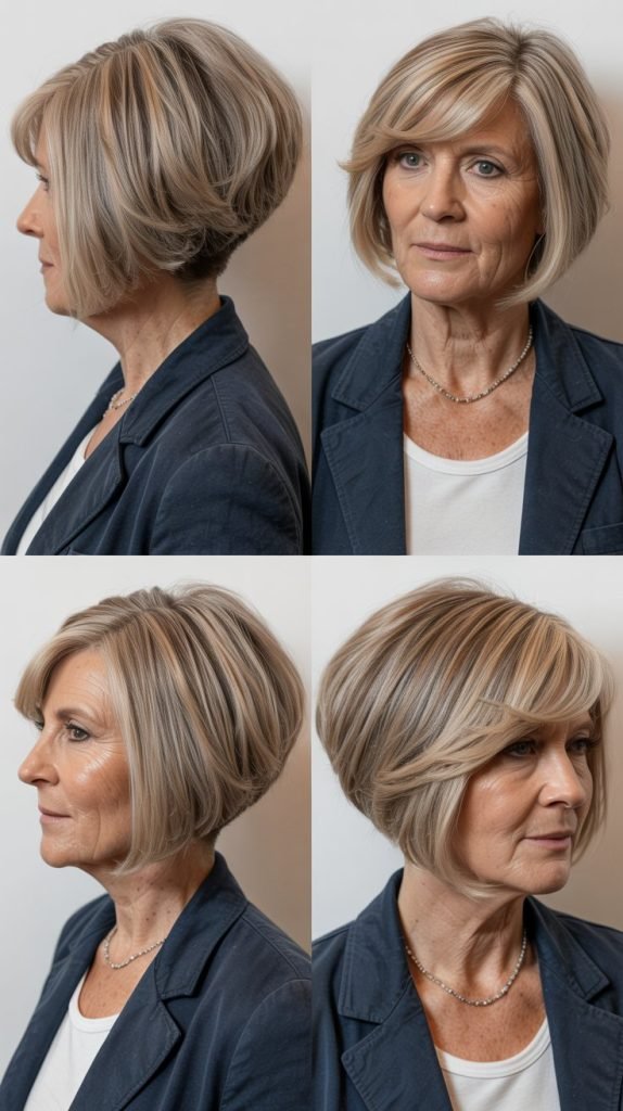 The Angled Bob with Shorter Back