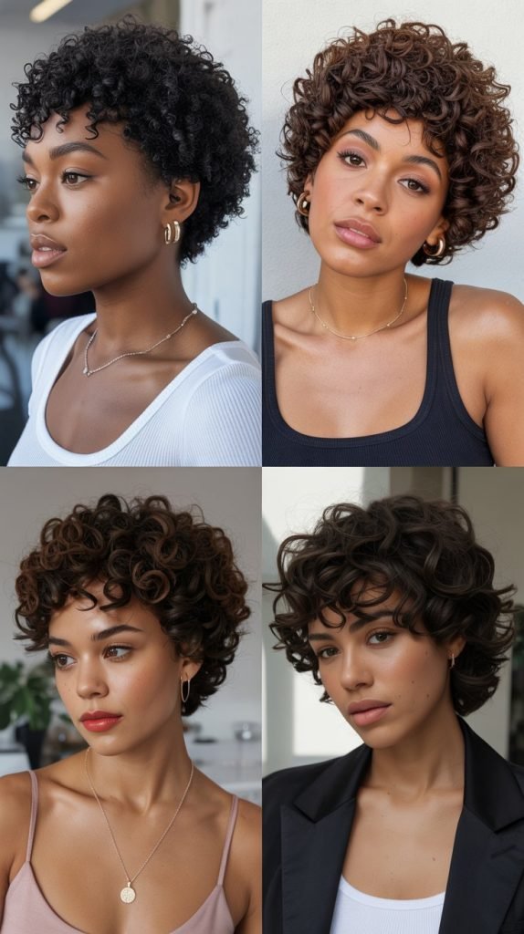 15. Curly Afro Pixie