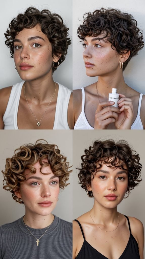 8. Curly Pixie Cut