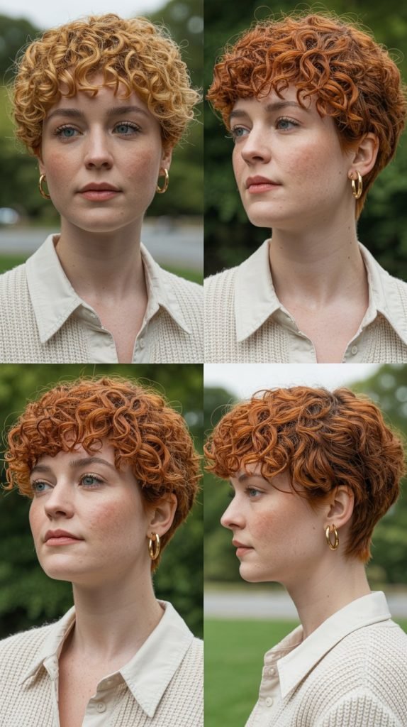  Curly Pixie for Fine Hair