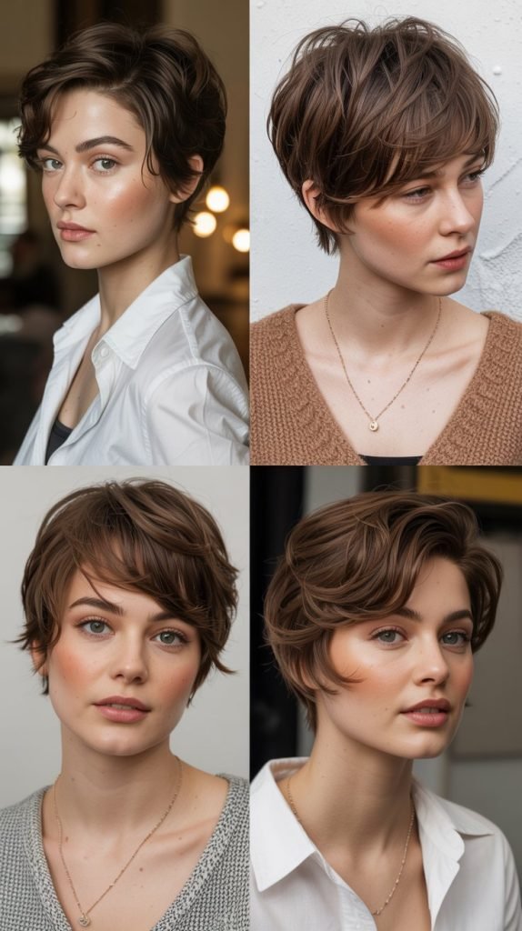 6. Feathered Pixie Cut