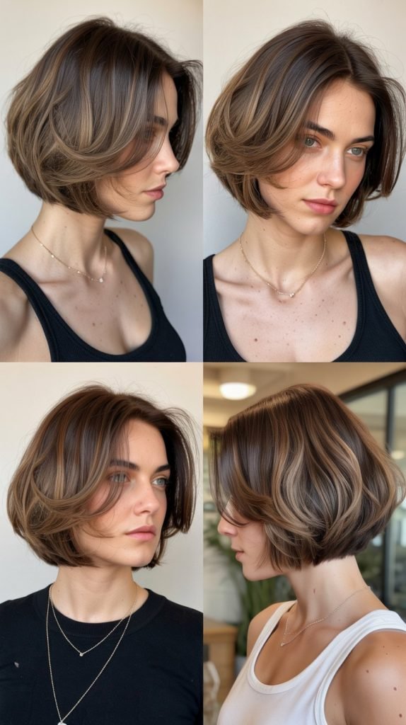 12. Layered A-Line Bob
