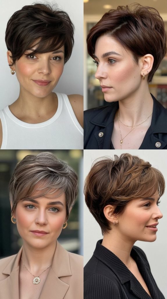 17. Layered Crown Pixie