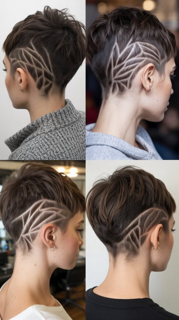  Pixie with Shaved Nape Design