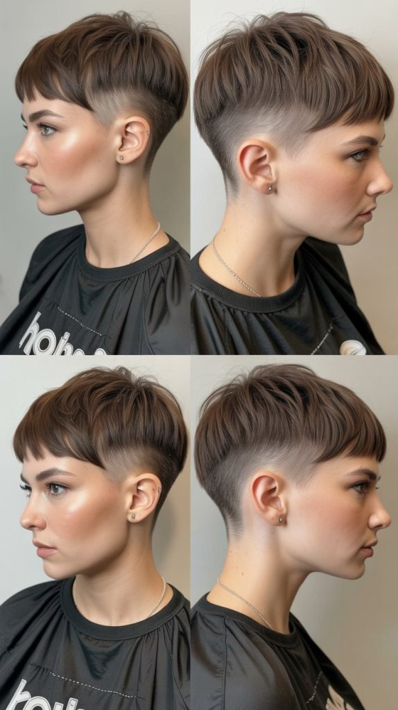 22. Pixie with Tapered Sideburns