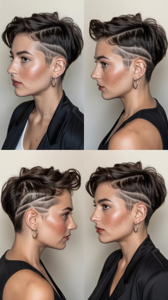 21. Pixie with Deep Side Shave