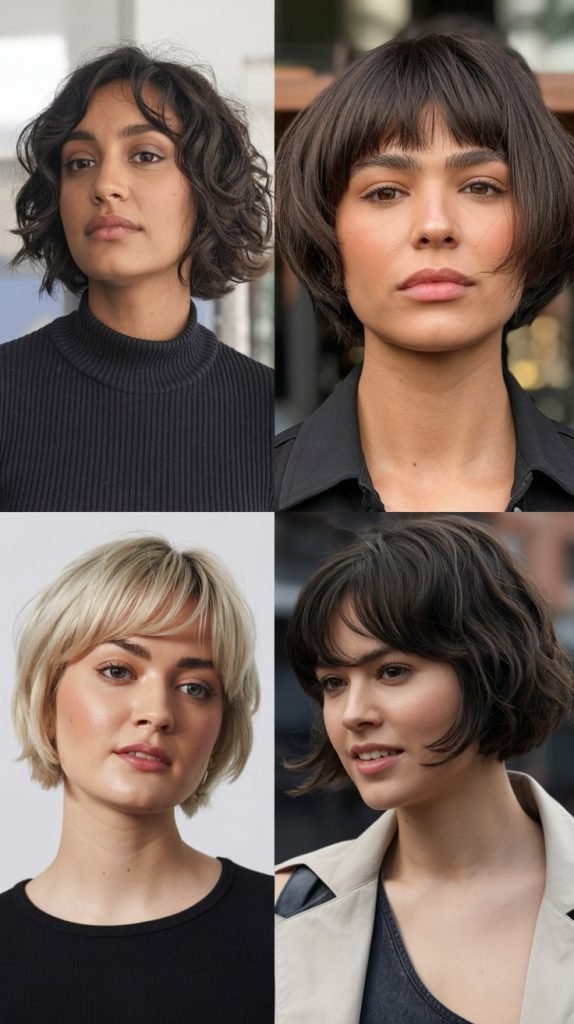 7. Pixie Bob With Curtain Bangs