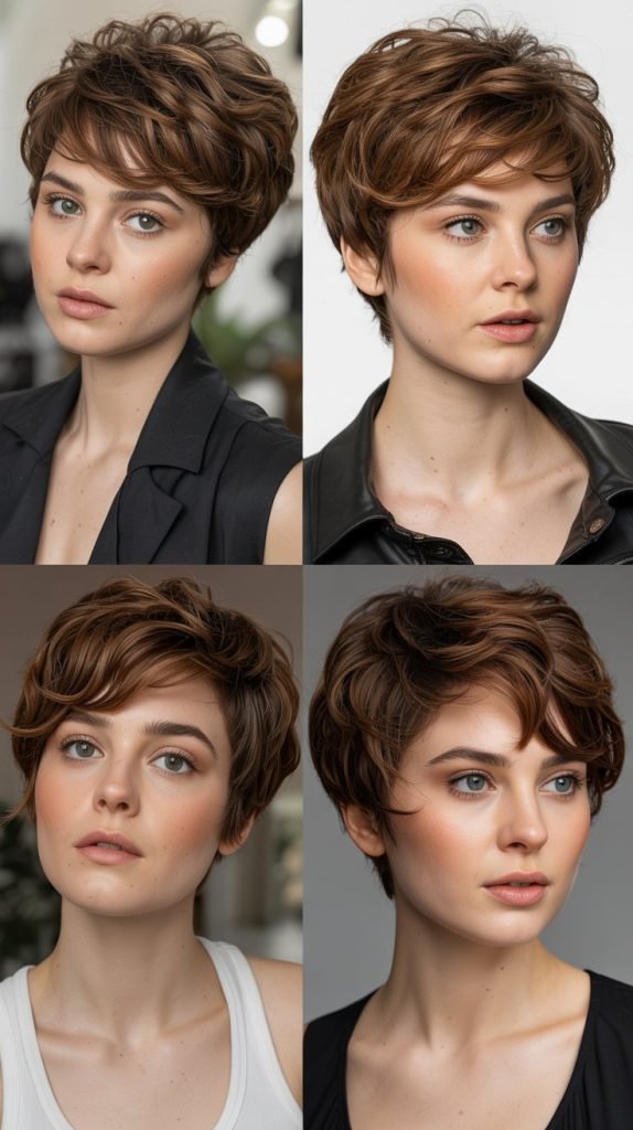 23. Voluminous Textured Pixie