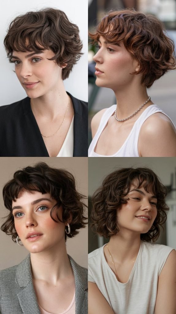 25. Wavy Pixie With Soft Bangs