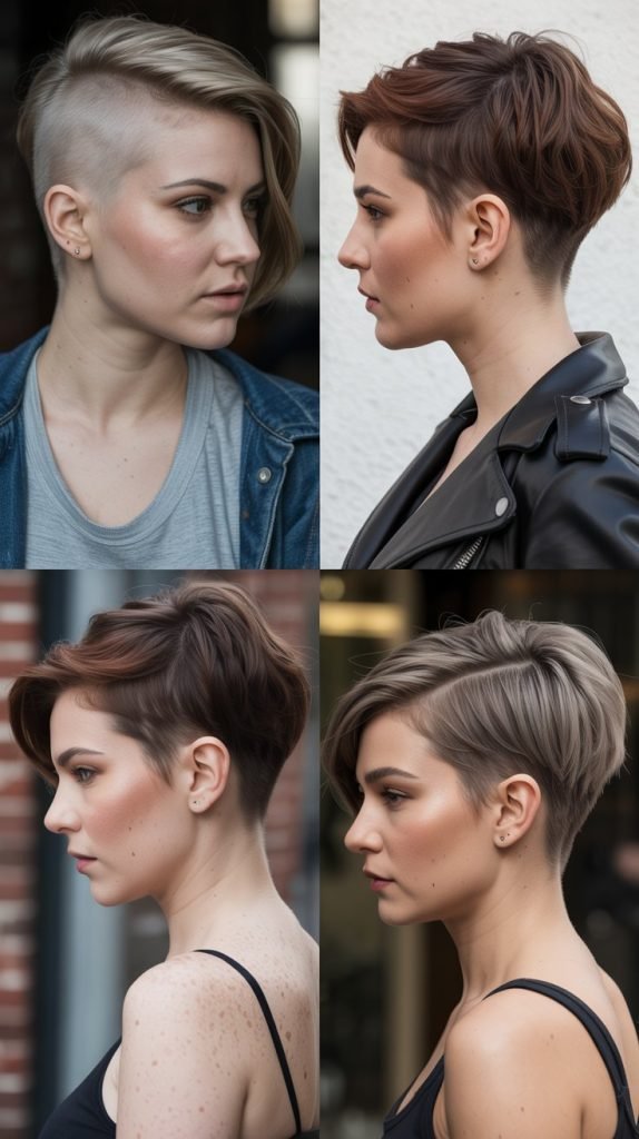  Undercut Pixie with Shaved Sides