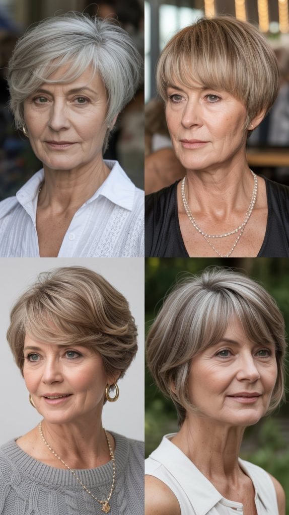 11. Pixie with Long Bangs