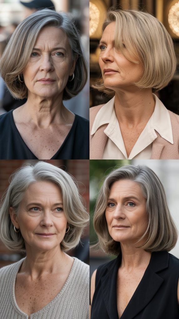 21. Smooth Bob with Slight Inward Curve