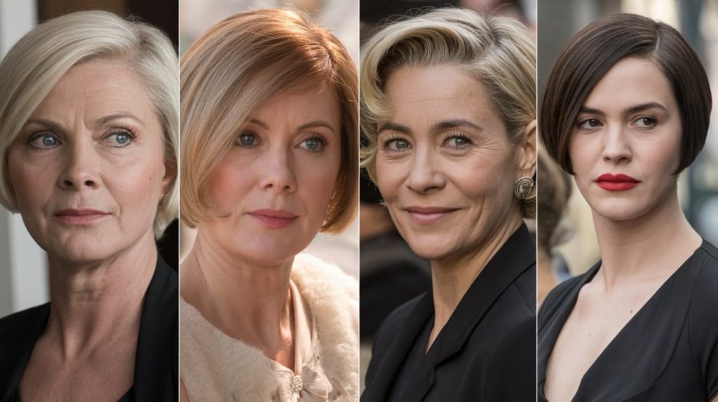 17. Short and Sleek with Deep Side Part