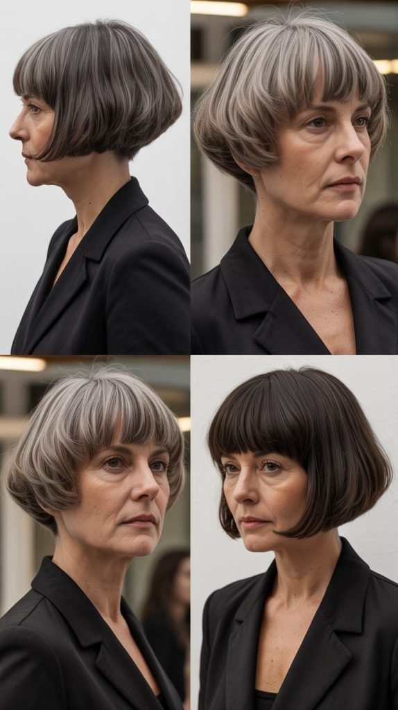 Bowl-Cut Inspired Bob with Modern Twist