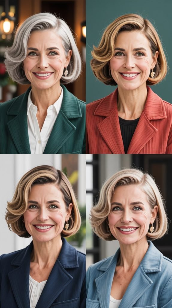 Chin-Length Bob with Flipped Ends