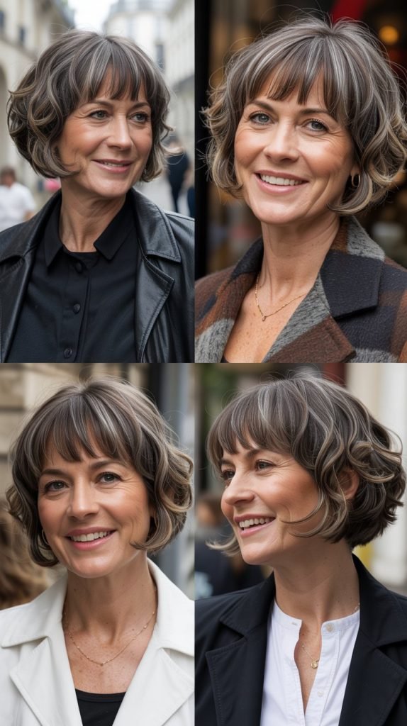 Textured French Bob with Micro Bangs