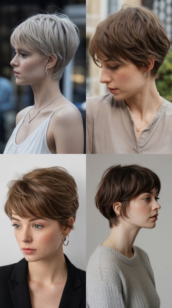 7. Feathered Pixie Cut