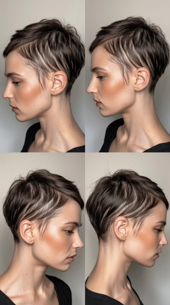 27. Geometric Pixie Cut