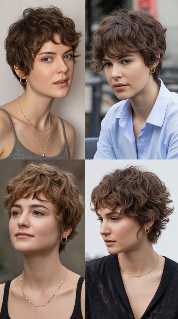 . Messy Bedhead Shaggy Pixie