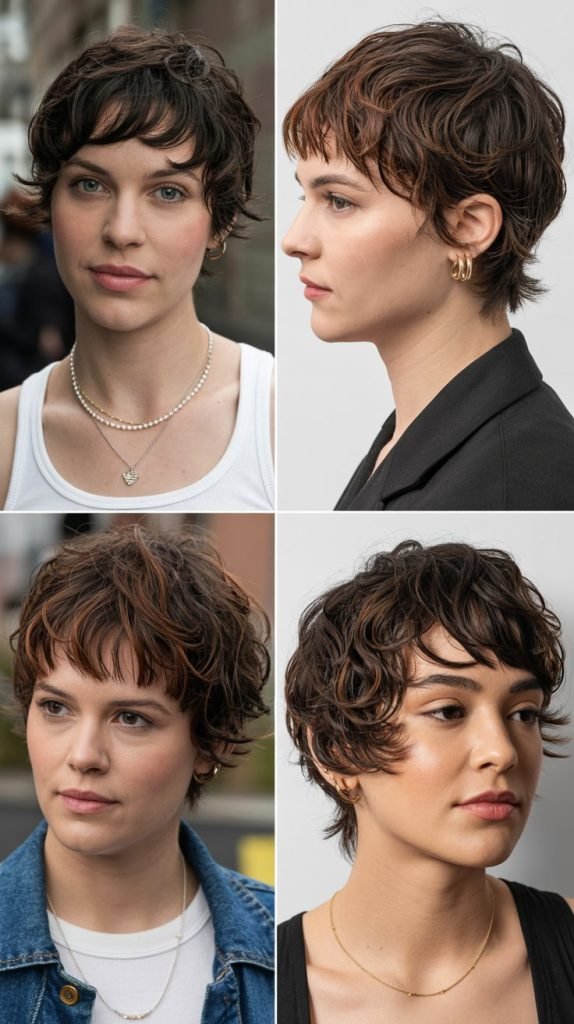 17. Textured Shag with Micro Bangs