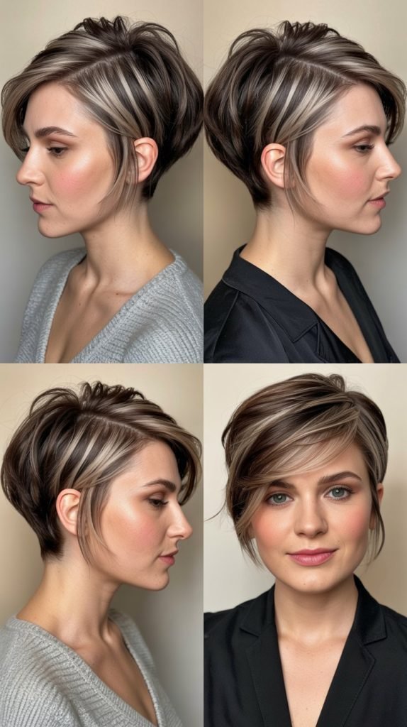 4. Asymmetrical Layered Pixie