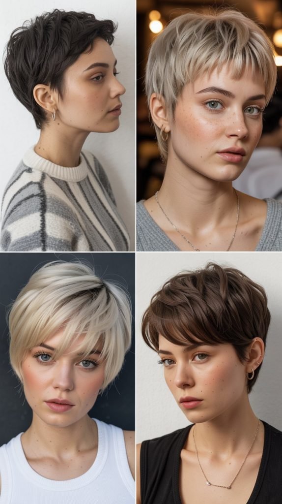 16. Fine Hair Choppy Pixie