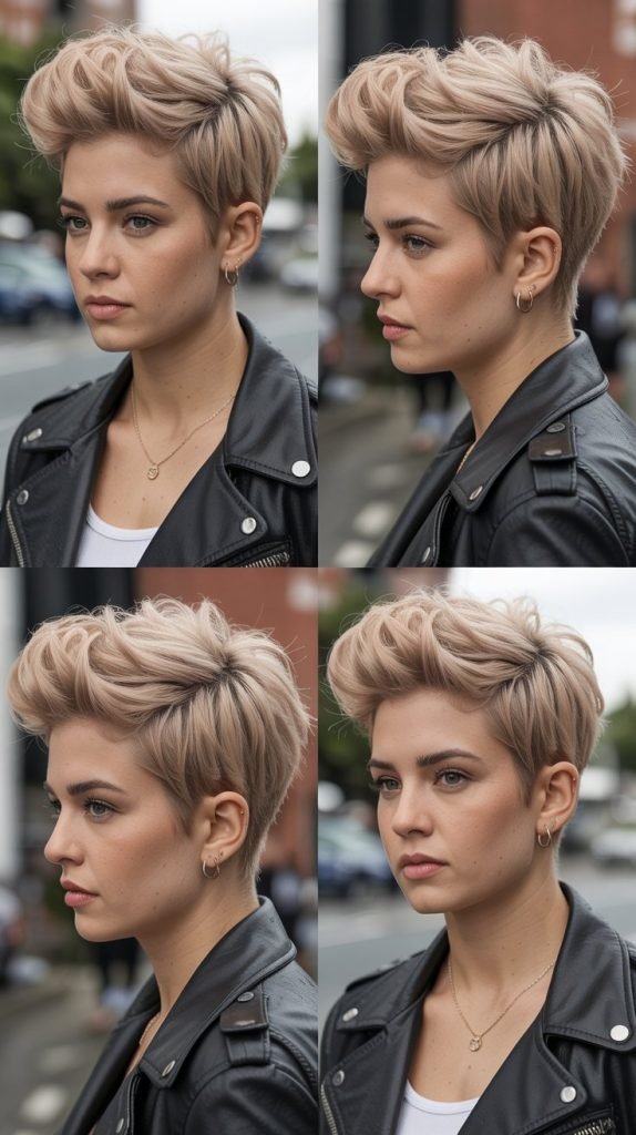 12. Edgy Faux Hawk Pixie