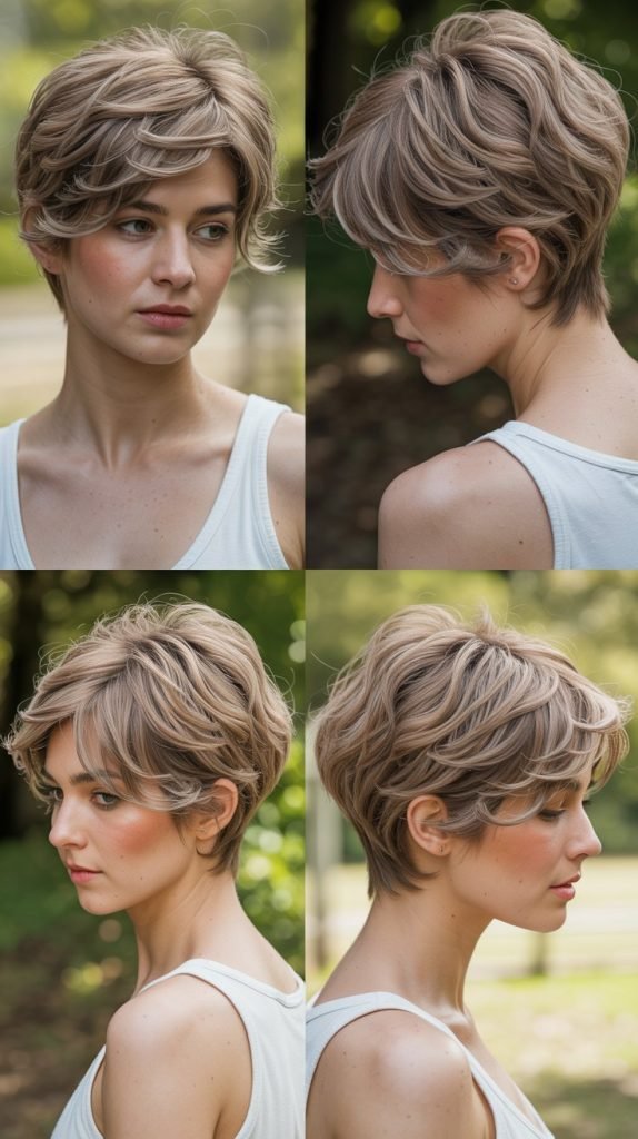 9. Feathered Pixie Cut