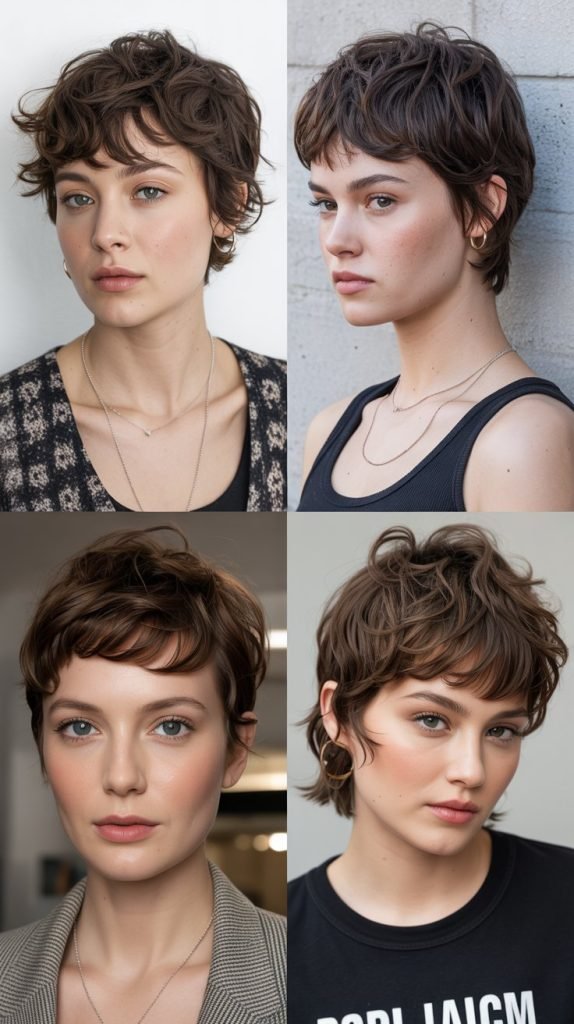 23. Messy Pixie With Choppy Front Bangs