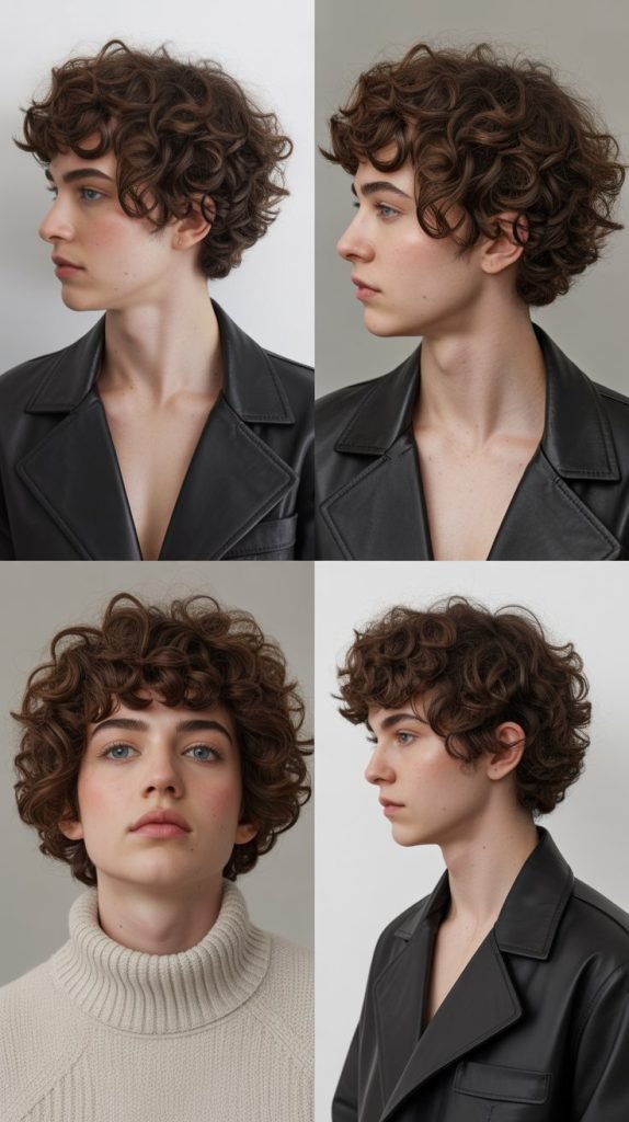  Curly Bowl Cut