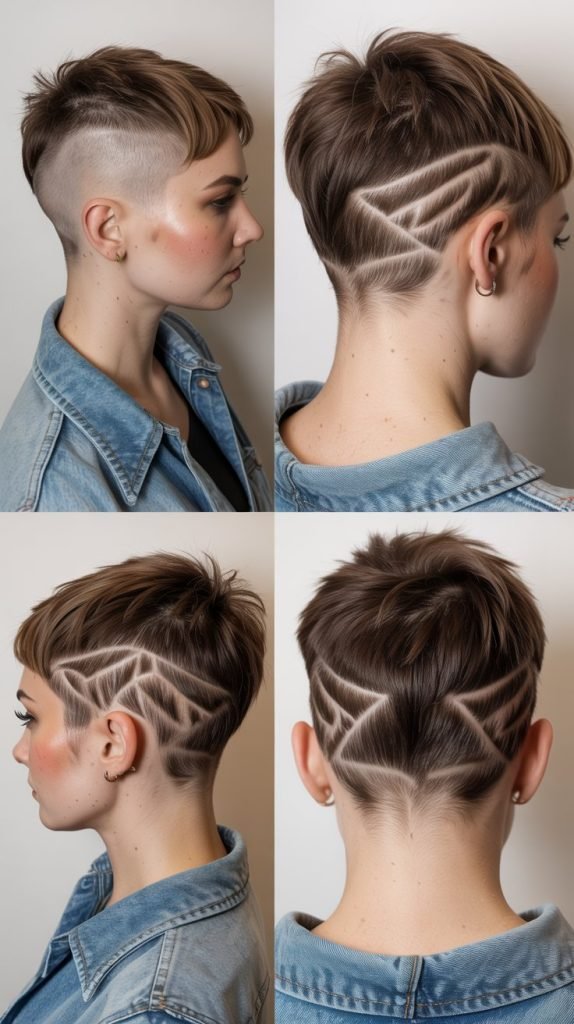 Pixie with Buzzed Nape