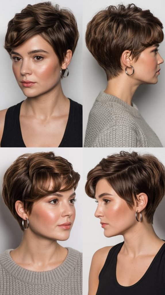 21. Voluminous Crown Pixie