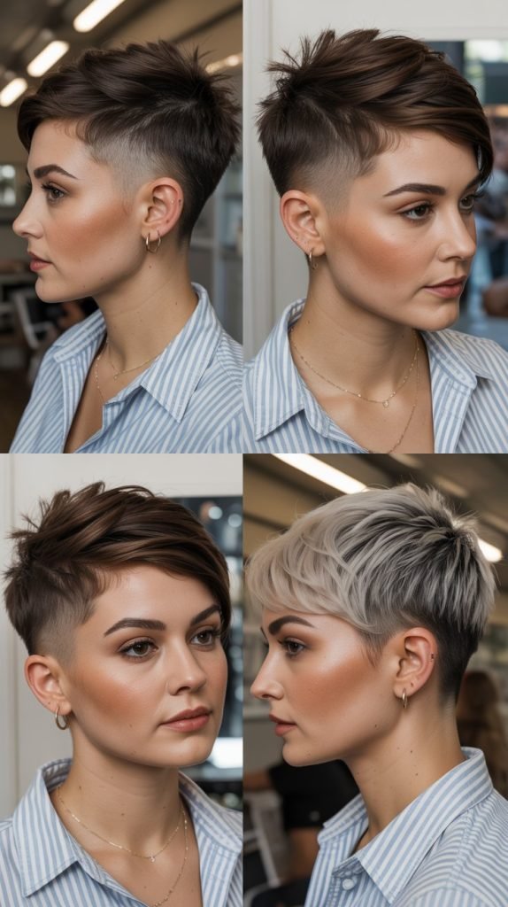 Pixie with Temple Fade