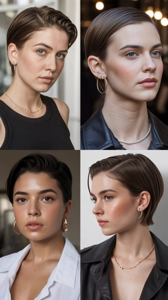 15. Slicked-Back Pixie