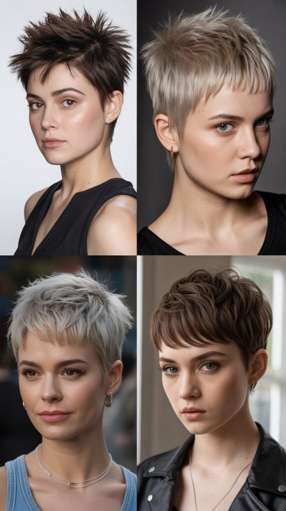 19. Spiky Pixie With Textured Bangs