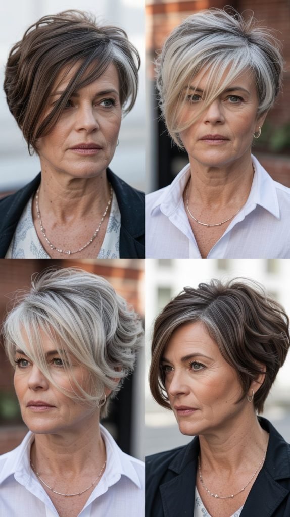 3. Asymmetrical Angled Bob