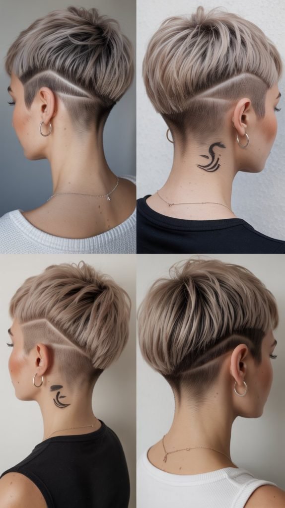 16. Pixie Cut with Nape Undercut